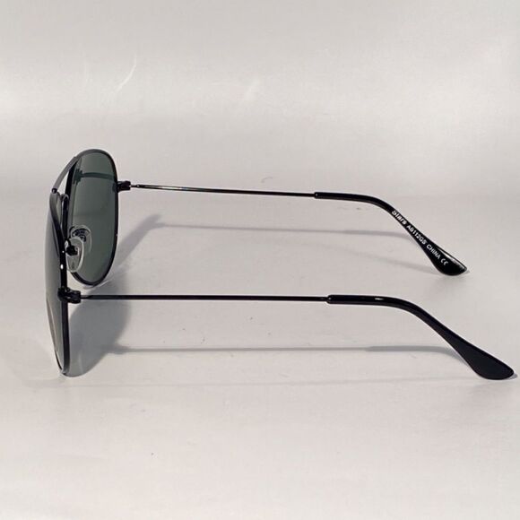 1353 Sunglasses Oversize Aviator Black Wire Frames UV NWT main image 9